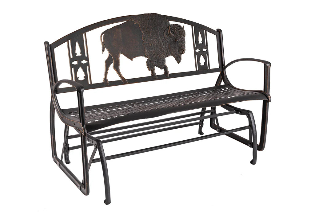 Outdoor Bison Glider Bench outdoor furniture