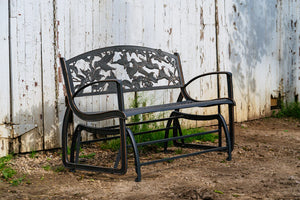 Outdoor Hummingbird Glider Bench outdoor furniture