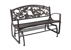 Outdoor Hummingbird Glider Bench outdoor furniture