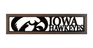 Outdoor Iowa Hawkeye Bench (2 Tone Steel) by Painted Sky outdoor furniture