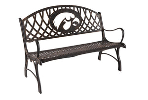 Outdoor Iowa Hawkeye Bench (Cast Iron) outdoor furniture