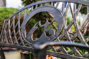 Outdoor Iowa Hawkeye Bench (Cast Iron) outdoor furniture