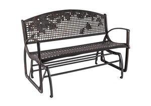 Outdoor Leaves Glider Bench outdoor furniture