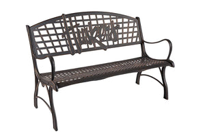 Outdoor NEBRASKA Huskers Bench (Iron) outdoor furniture