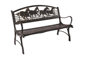 Outdoor Running Horse Bench outdoor furniture