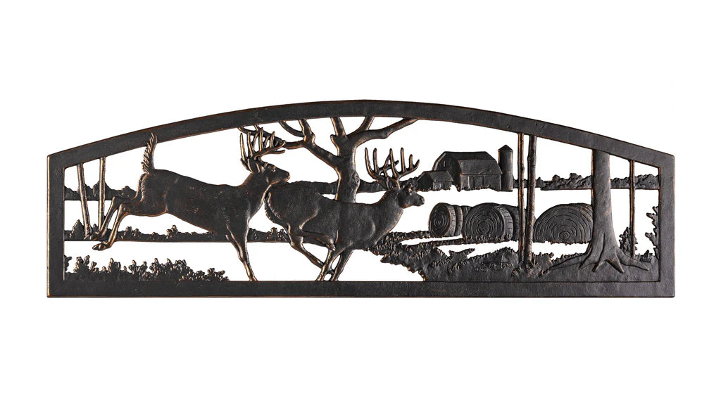 Outdoor Running Whitetails Bench outdoor furniture
