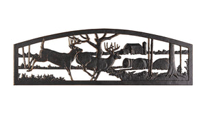 Outdoor Running Whitetails Bench outdoor furniture