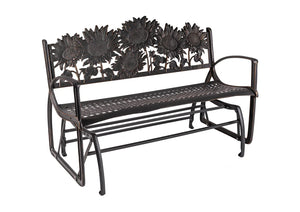 Outdoor Sunflower Glider Bench outdoor furniture