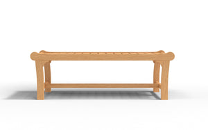 Parc 2-Person Teak Outdoor Backless Bench Outdoor Chair