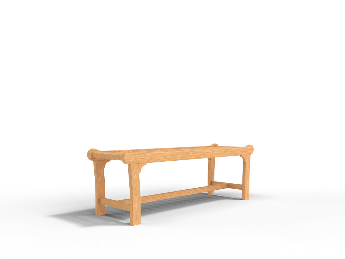 Parc 2-Person Teak Outdoor Backless Bench Outdoor Chair