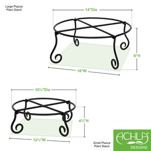 Piazza Plant Stands, Set of Two by Achla Designs Flower Box Brackets