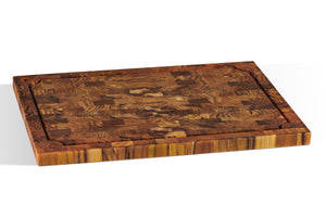 Plateau Rectangular Teak Cutting Board with Juice Groove Board