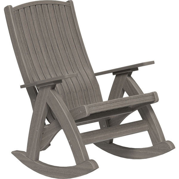 Poly Comfort Rocker Rocking Chair Coastal Gray