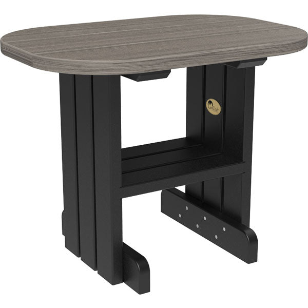 Poly End Table End Table Coastal Gray &amp; Black