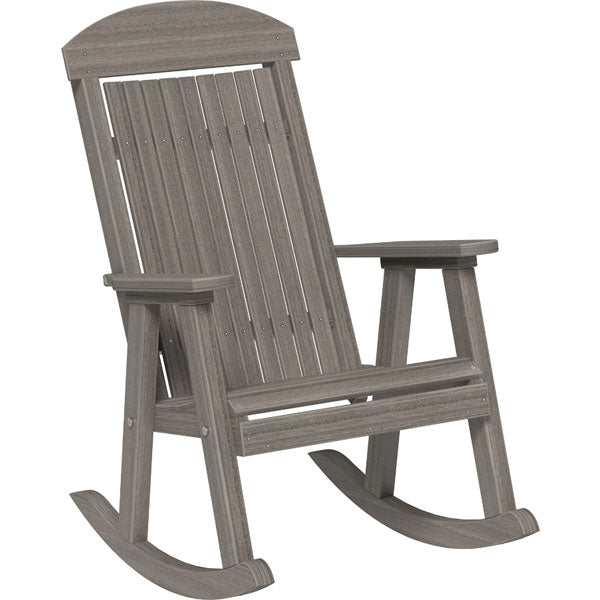 Poly Porch Rocker Rocking Chair Coastal Gray
