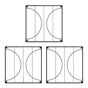 Quilt Block-Circles Wall Trellis Panels (3 panels) & Diagonals Wall Trellis Panels (4 panels) Trellis