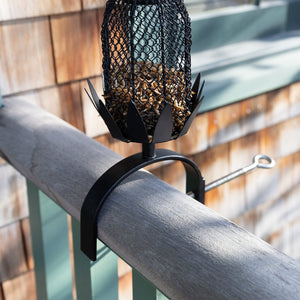 Railing Pineapple Feeder by Achla Designs Birdbath