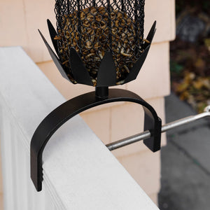 Railing Pineapple Feeder by Achla Designs Birdbath