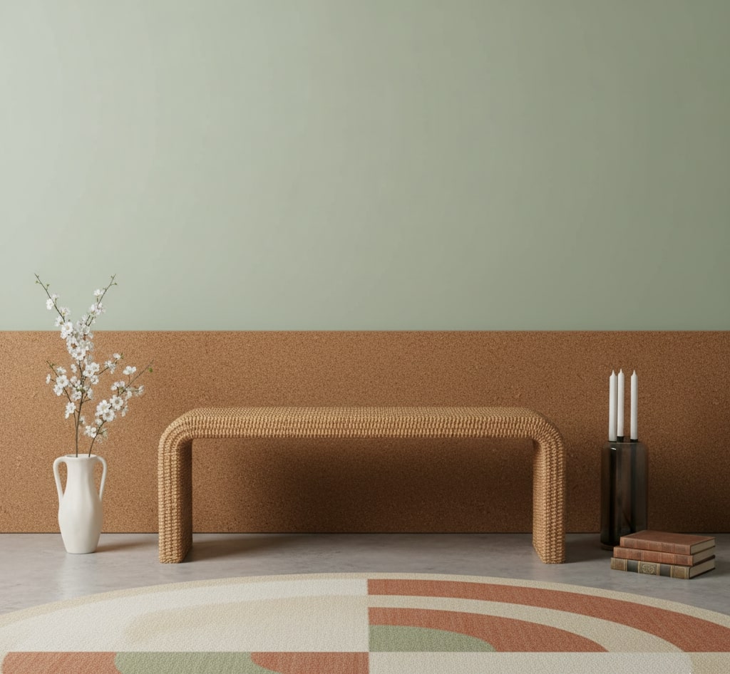 Rattan Weave Bench Bench