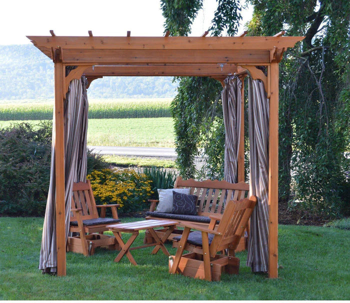 Regallion 6x8 Pergola, 8x8 Pergola and 8x10 Pergola W/Swing Hangars  Garden Bench