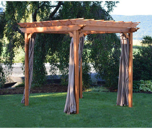 Regallion 6x8 Pergola, 8x8 Pergola and 8x10 Pergola W/Swing Hangars  Garden Bench