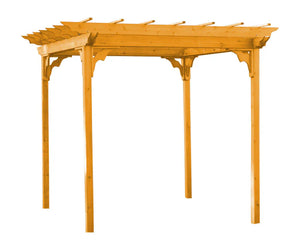Regallion 6x8 Pergola, 8x8 Pergola and 8x10 Pergola W/Swing Hangars  Garden Bench