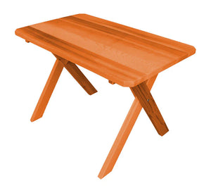 Regallion Crossleg Outdoor Cedar Tables Garden Bench