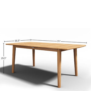 Riva Rectangular Teak Outdoor Dining Table Outdoor Table