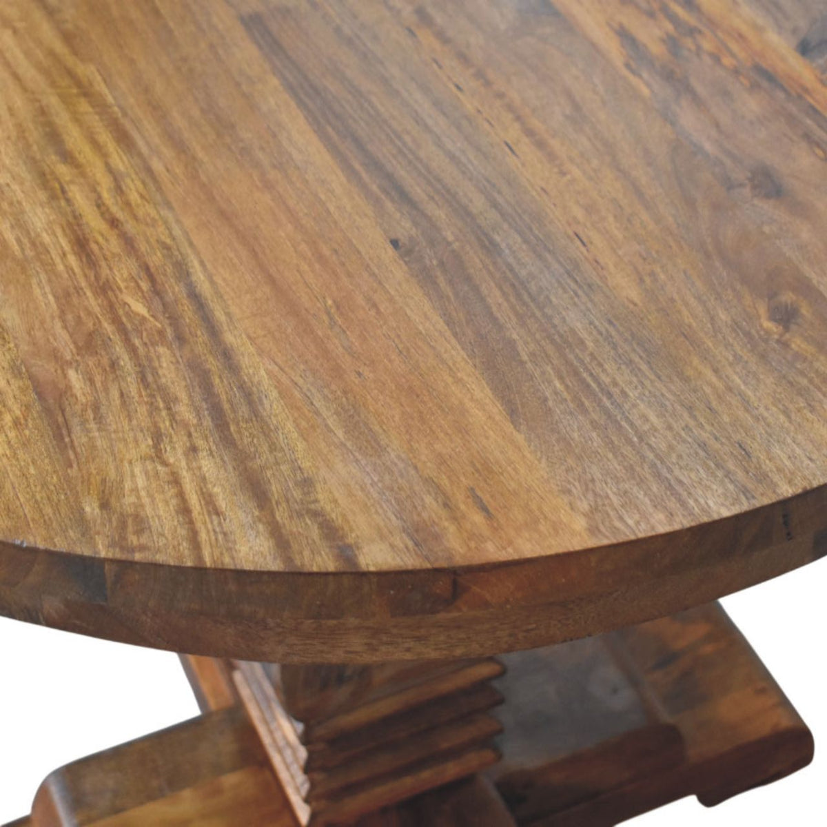 Round Pedestal Dining Table Bench