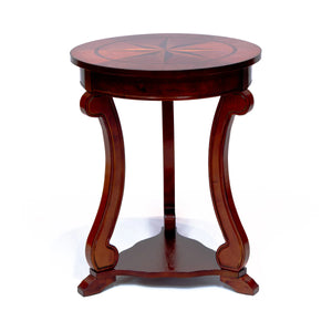 Round Pub Table by All Things Cedar Storage Benches