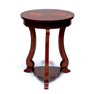 Round Pub Table by All Things Cedar Storage Benches