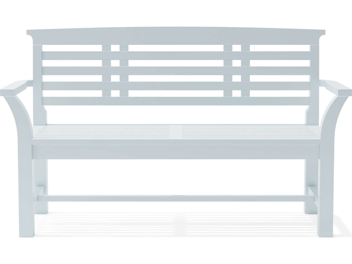 Sakura 2-Seater Teak Bench In White Finish Susan