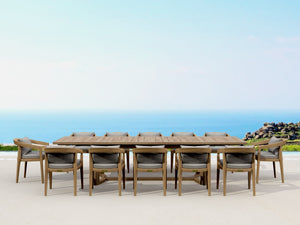 SET-367 13-piece Toscana Extension Dining Table Set Susan