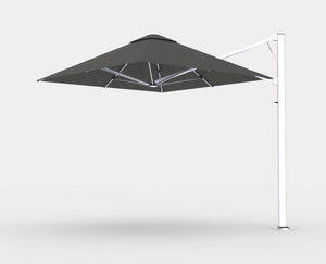 Shadowspec Unity™ Uno - Single Large Umbrella – Square or Octagon Umbrella & Canopy 2.5m | 8' Square / Oyster / Free-Standing Base