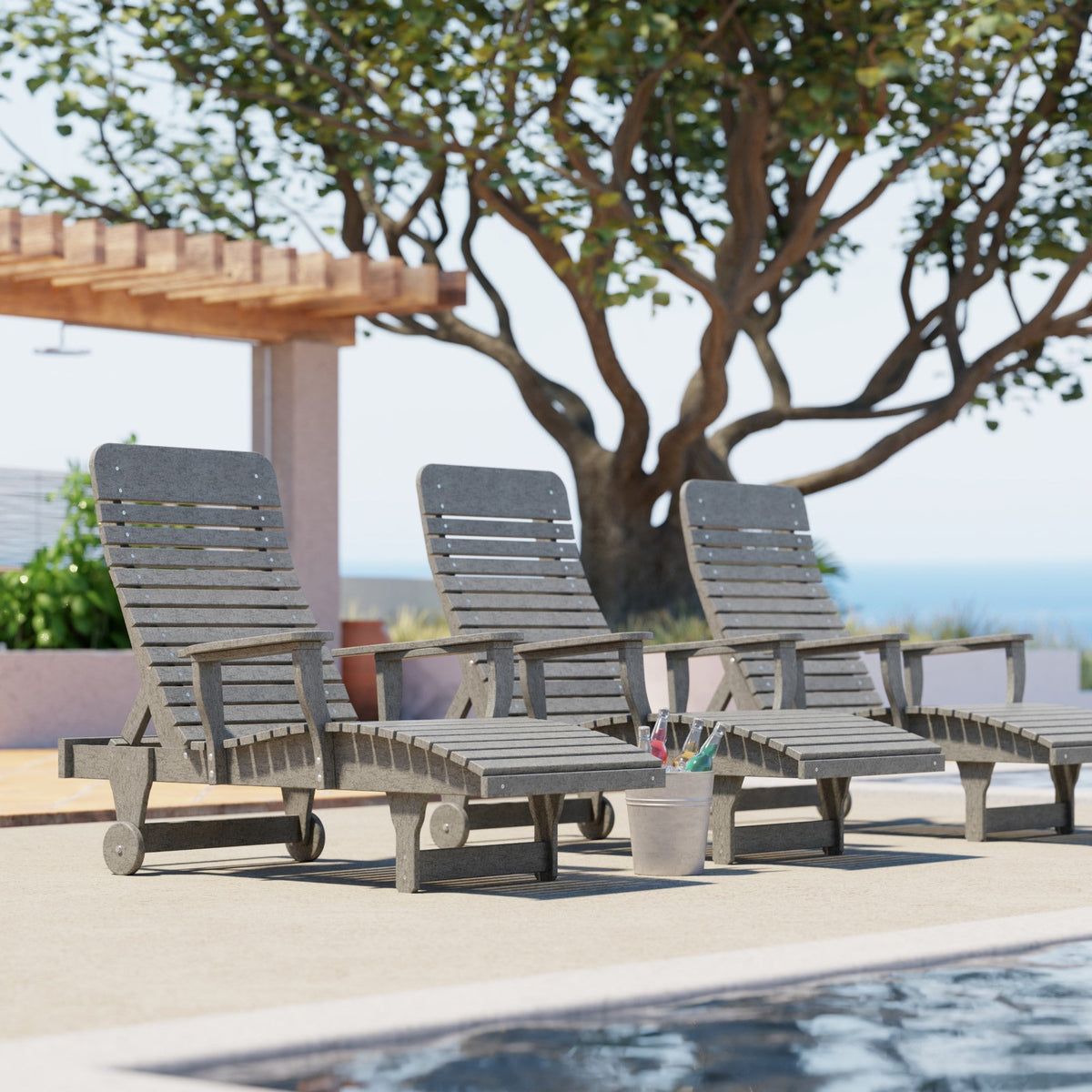 Signature Chaise Lounge Garden Bench