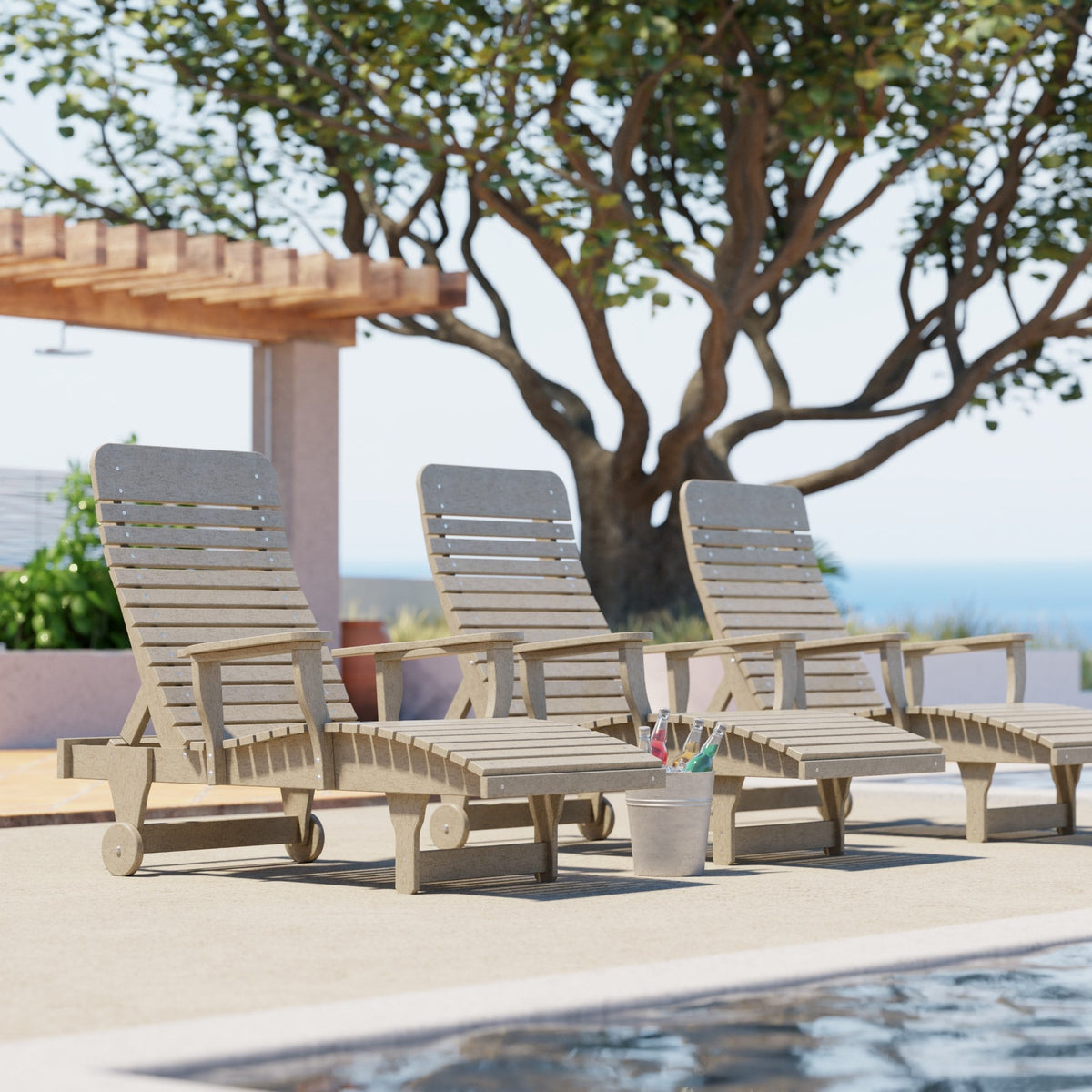 Signature Chaise Lounge Garden Bench