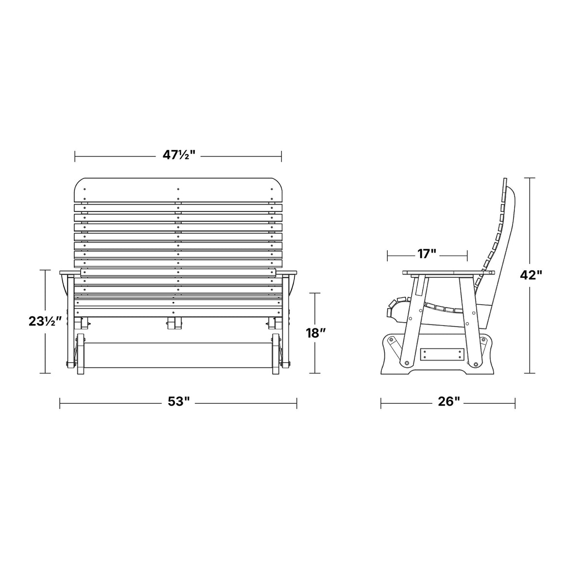 Signature Double Glider Outdoor Glider