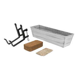 Small Bloom Box Garden Growing Kits – Wall and Clamp-On Bracket Options Flower Box Brackets