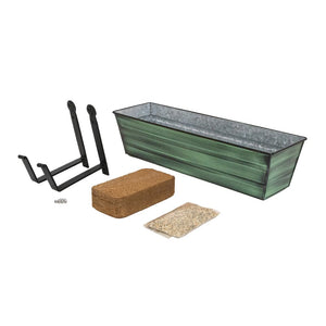 Small Bloom Box Garden Growing Kits – Wall and Clamp-On Bracket Options Flower Box Brackets
