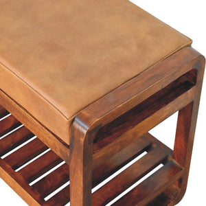 Small Buffalo Slatted Hallway Bench Bench