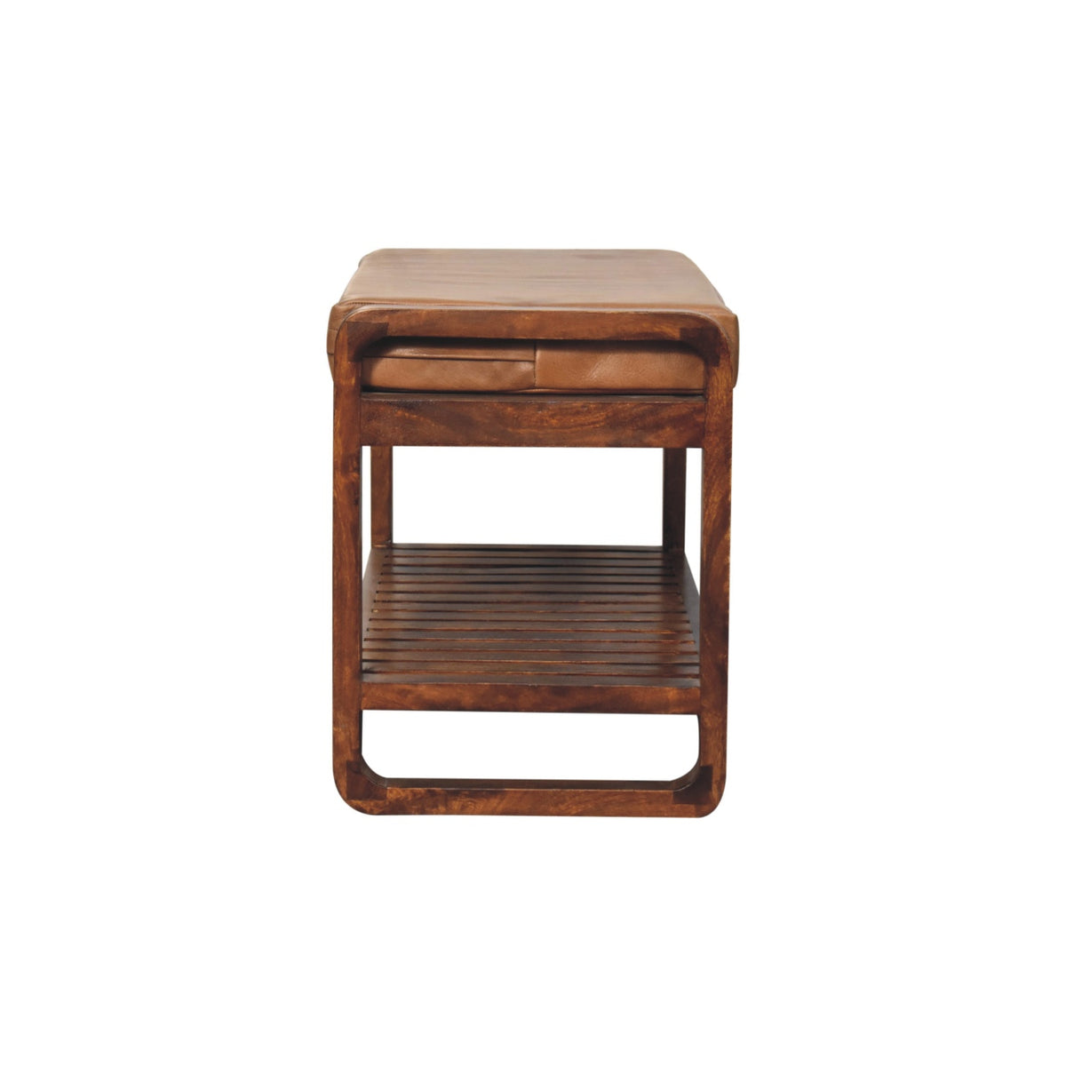 Small Buffalo Slatted Hallway Bench Bench