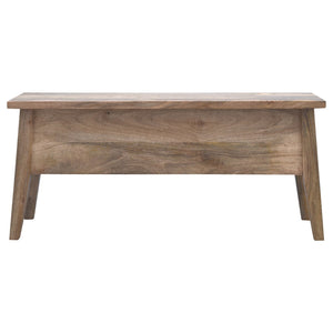 Solid Wood Lid Up Storage Bench Bench