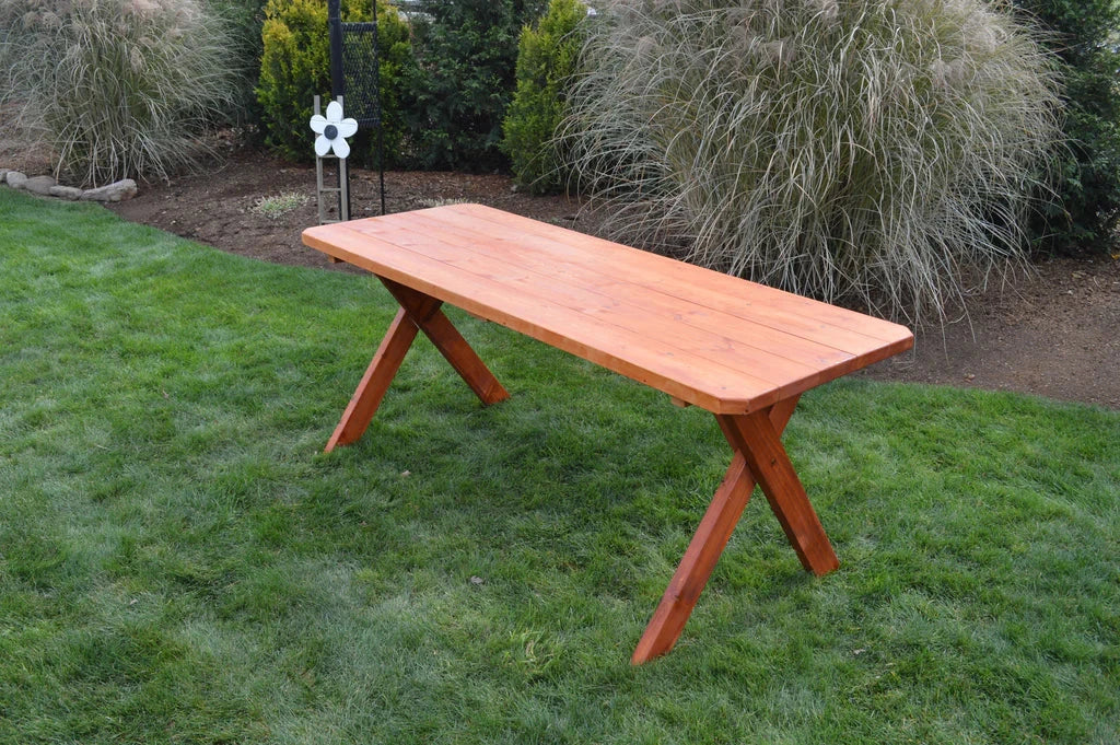 Spruce Furniture Cross Leg Table Only — 4ft, 5ft, 6ft and 8ft Bench