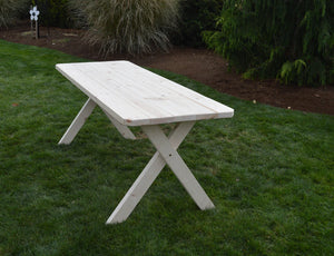 Spruce Furniture Cross Leg Table Only — 4ft, 5ft, 6ft and 8ft Bench