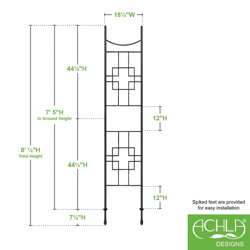 Square-on-Squares Slim Trellises Trellis
