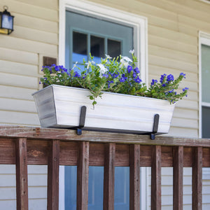 The Bloom Box Garden Growing Kits with Brackets for 2 x 6 Railings Flower Box Brackets