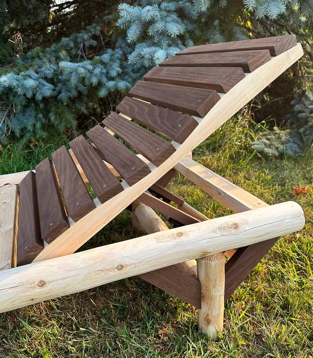 ThermaFusion Cedar Log Chaise Lounge Lounge Chair