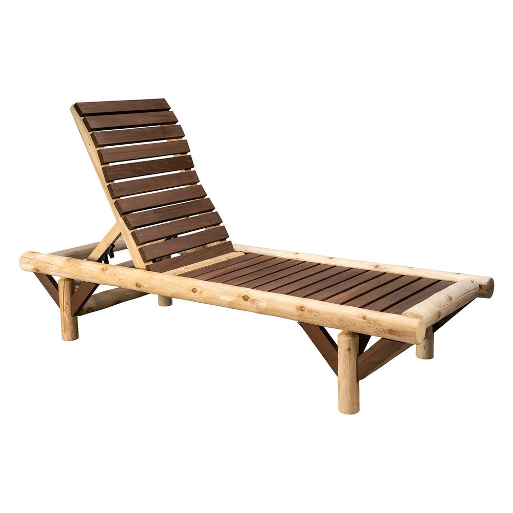 ThermaFusion Cedar Log Chaise Lounge Lounge Chair