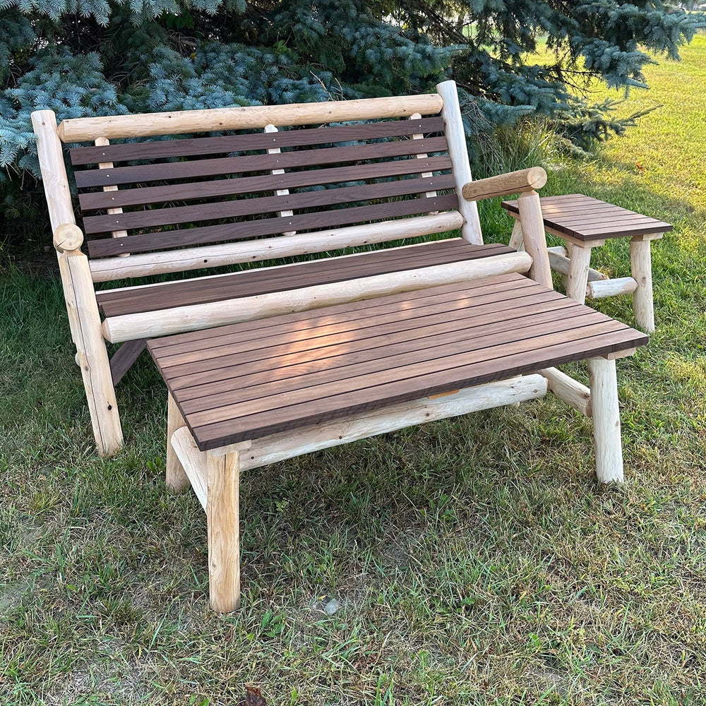 ThermaFusion Cedar Log Coffee Table Lounge Chair