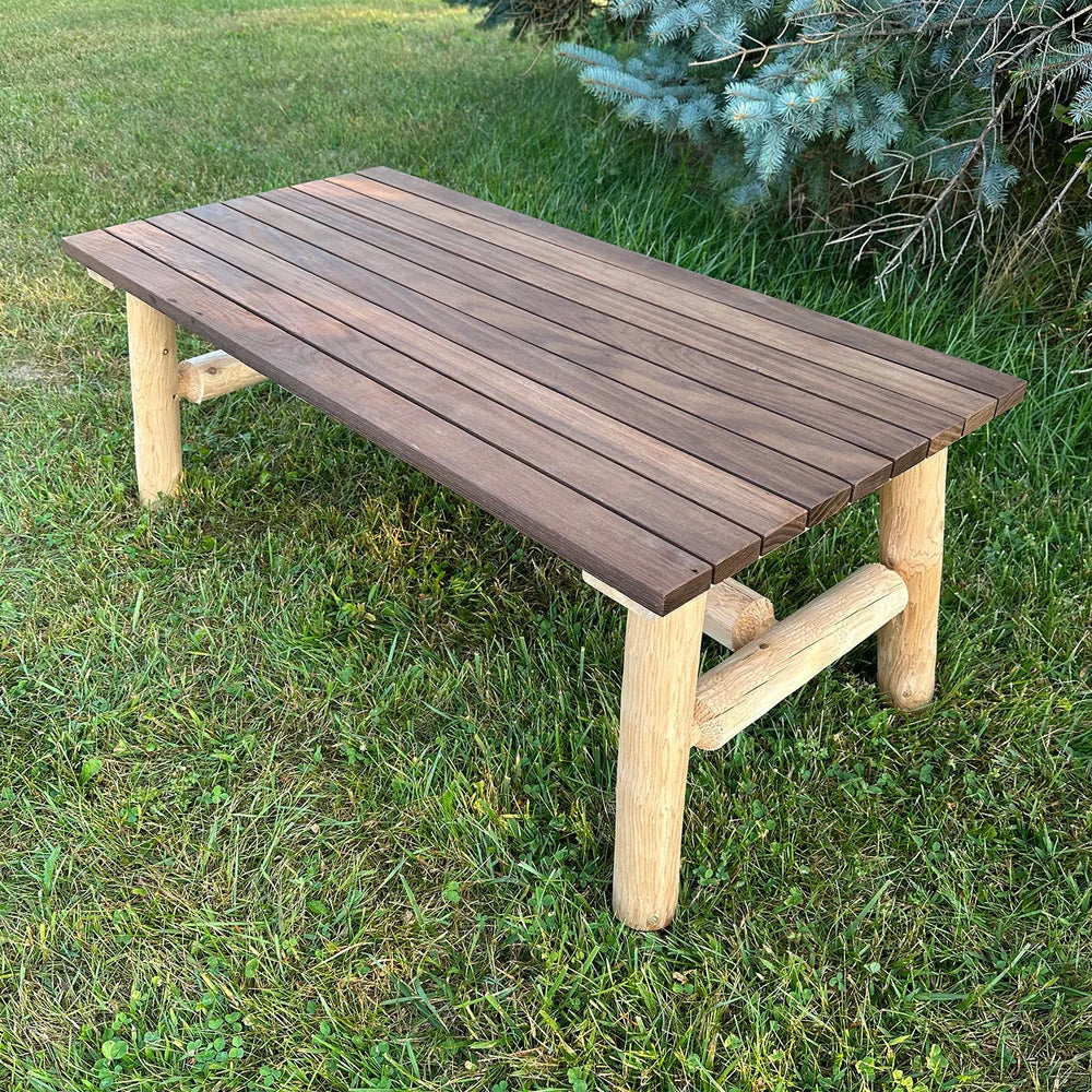 ThermaFusion Cedar Log Coffee Table Lounge Chair